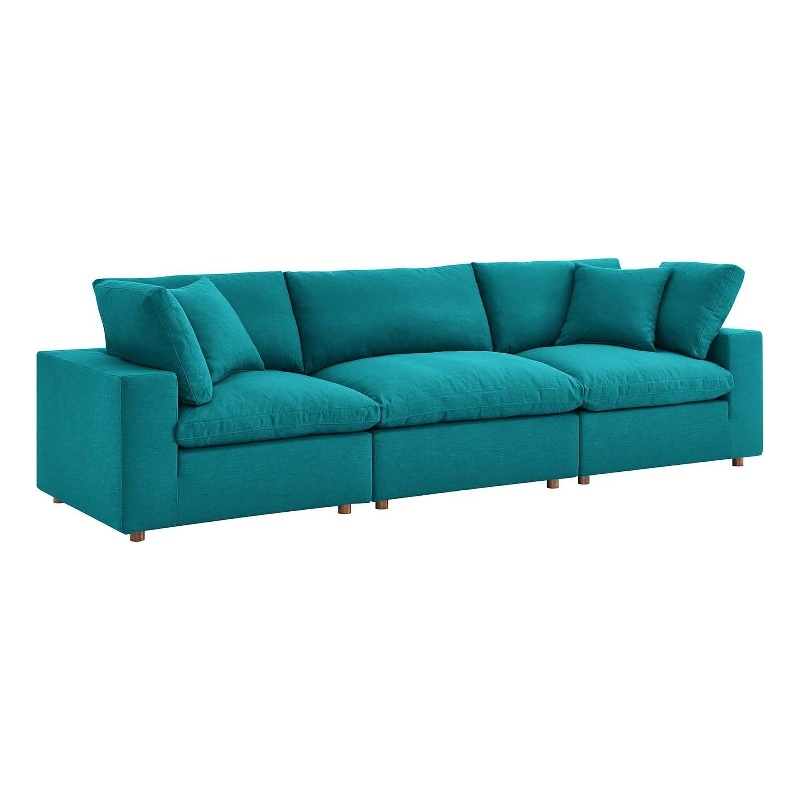 Exploring comfort and style in down-filled fabric sectional designs