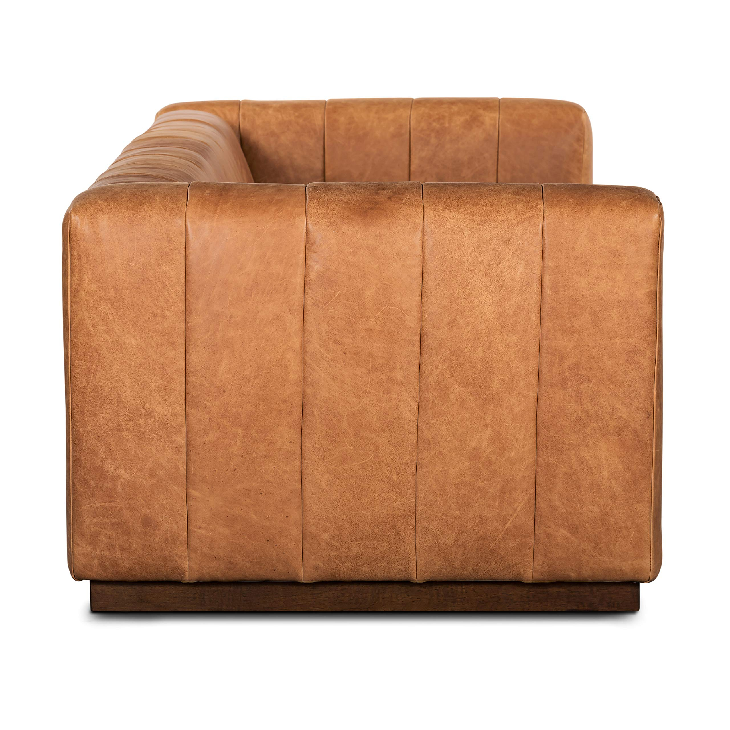 Mua Poly & Bark Canale 86" Sofa In Full-Grain Pure-Aniline Italian ... within Poly And Bark Canale Sofa, Cognac Tan, 86"
