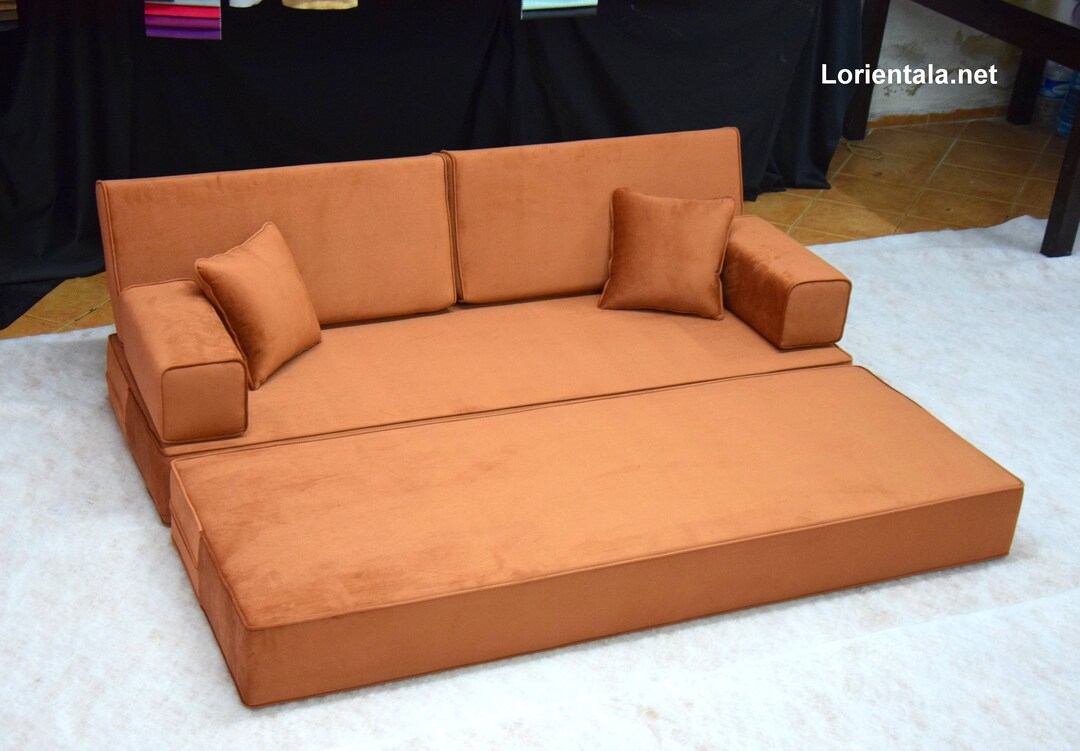 Multifunctional Reading Corner Sofa, Floor Sofa, Velvet Large Floor ... intended for Reading Nook Sofa With Ottoman
