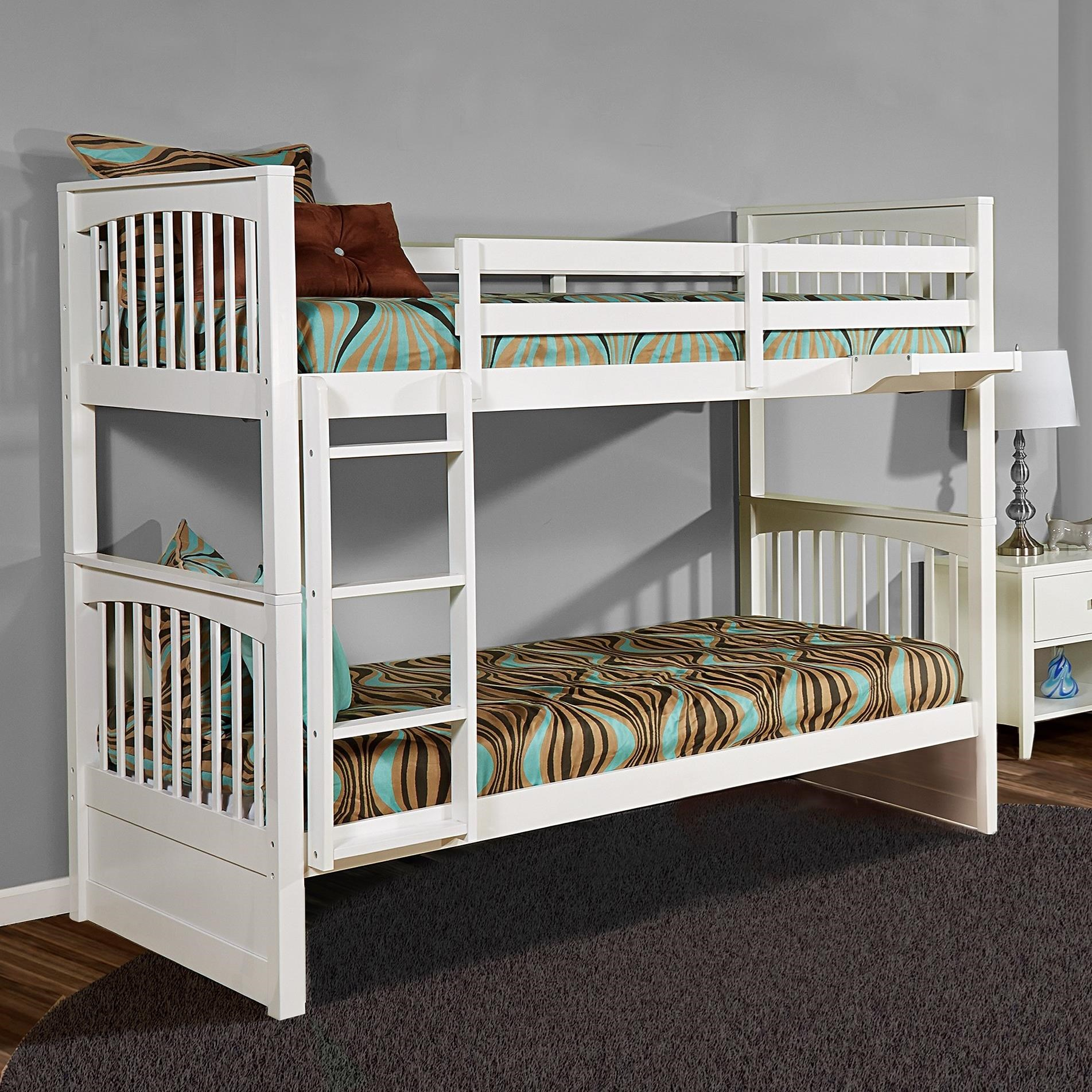 Ne Kids Pulse 33040N Mission Style Twin Over Twin Bunk Bed | Dunk ... in Twin/Twin Mission Bunk Bed