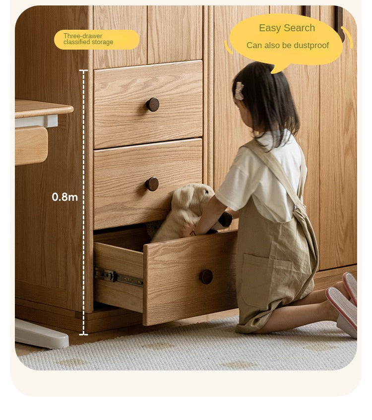 Oak Solid Wood Kids Wardrobe intended for Creating a Timeless Nursery A Guide to Oak Solid Wood Wardrobes