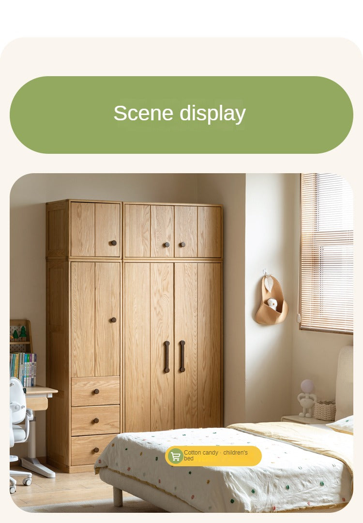 Oak Solid Wood Kids Wardrobe intended for Creating a Timeless Nursery A Guide to Oak Solid Wood Wardrobes