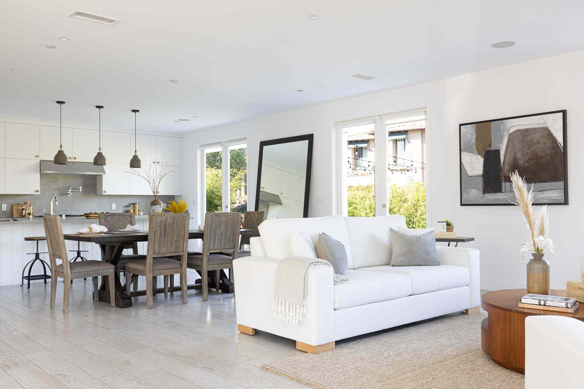 Open Plan Kitchen Living Dining Room Ideas in Sofa For Open-Plan Living And Dining Area