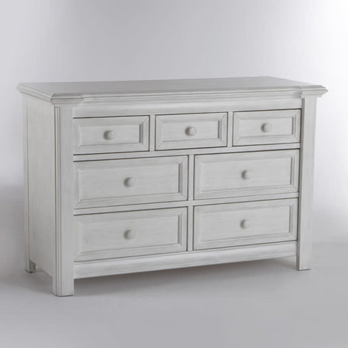 Pali Diamante Double Dresser In Vintage White - Bellini Baby And Teen ... throughout Durability Meets Design The Pali Design Como Double Dresser Vintage White Review