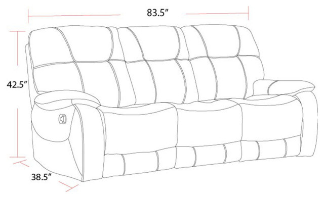 Parker Living Cooper Shadow Grey Manual Triple Reclining Sofa ... with regard to A Deep Dive into the Parker Living Cooper Shadow Grey Manual Sofa