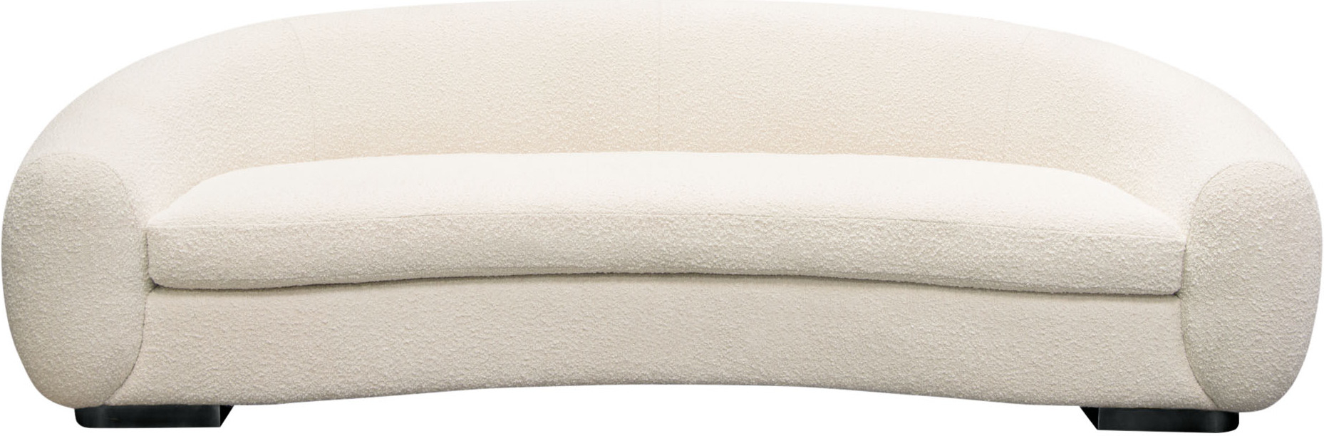 Pascal Sofa In Bone Boucle Textured Fabric With Contoured Arms And Back ... with The Allure of Bone Boucle Textured Fabric on the Pascal Sofa