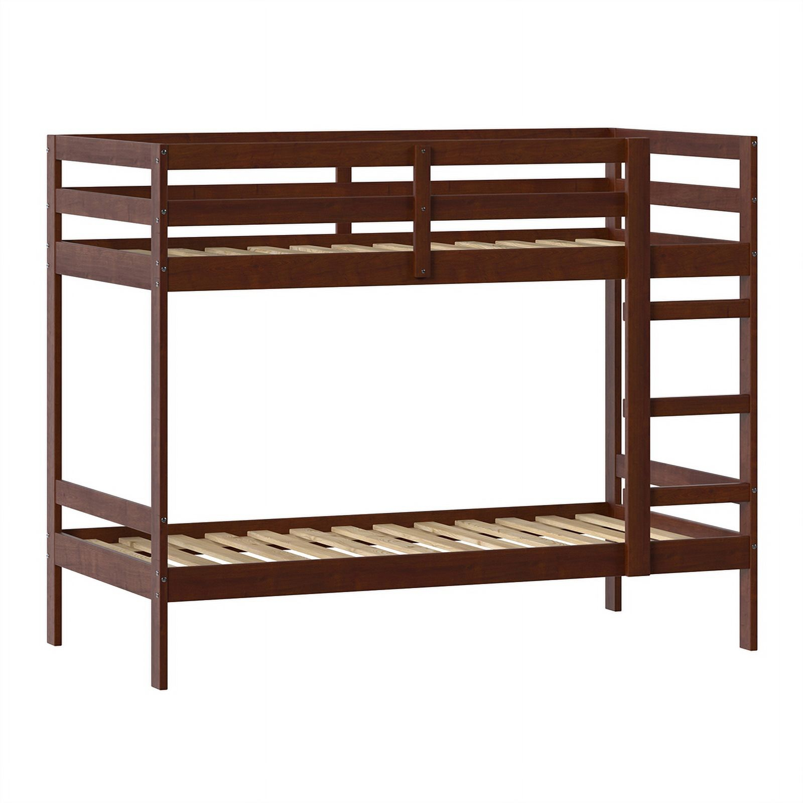 Pemberly Row Twin Over Twin Simple Solid Wood Bunk Bed - Espresso ... within Styling Tips for Your Pemberly Row Twin Over Twin Bunk Bed