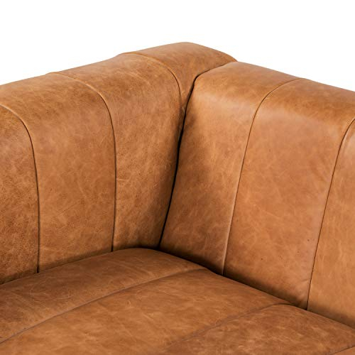 Poly & Bark Canale 86" Sofa In Full-Grain Pure-Aniline Italian Leather ... for Styling Your Space with the Poly and Bark Canale Sofa Cognac Tan 86