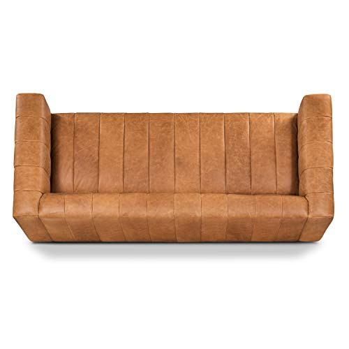 Poly & Bark Canale 86" Sofa In Full-Grain Pure-Aniline Italian Leather ... within Styling Your Space with the Poly and Bark Canale Sofa Cognac Tan 86