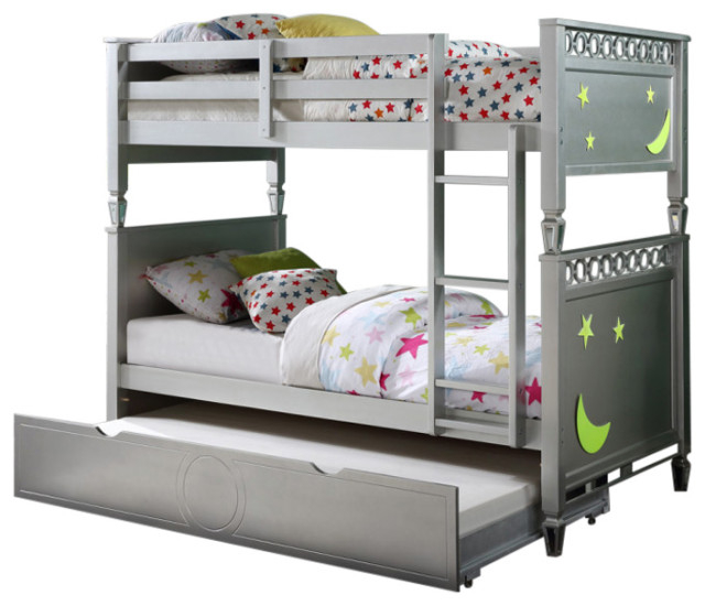 Maximizing Your Space The Powell Silver Twin Bunk Bed