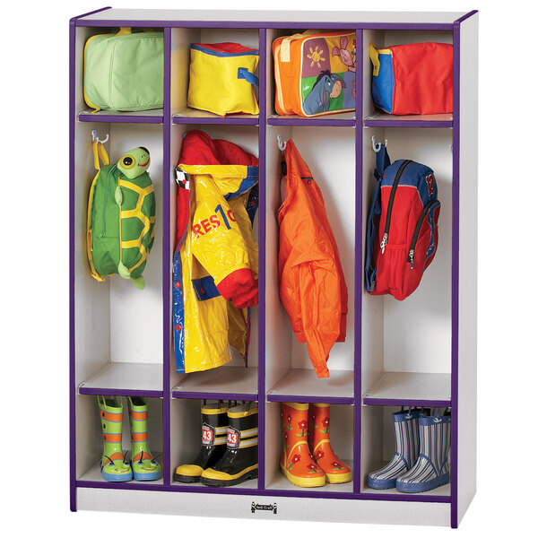 Rainbow Accents 0268Jcww004 39" X 15" X 50 1/2" 4-Section Purple ... intended for Setting Up Your Rainbow Accents Red Locker A Practical Guide