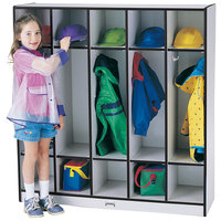 Rainbow Accents 0268Jcww180 39" X 15" X 50 1/2" 4-Section Black Truedge ... with Rainbow Accents 4 Section Coat Locker - Black