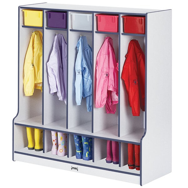 Rainbow Accents 0468Jcww112 48" X 17 1/2" X 50 1/2" 5-Section Navy ... in A Step in the Right Direction The Functional Design of the Navy Rainbow Accents Locker