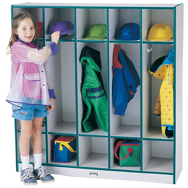 Rainbow Accents 2681Jcww005 48" X 15" X 50 1/2" 5-Section Teal Truedge ... with The Unexpected Benefits of a Step Locker for Everyday Convenience