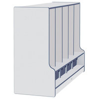 Rainbow Accents Toddler 5 Section Coat Locker With Step - Without Trays ... in Rainbow Accents 5 Section Coat Locker With Step - Purple