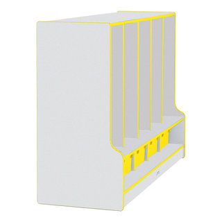 Rainbow Accents Toddler 5 Section Coat Locker With Step - Without Trays ... with regard to Expert Guide to Maximizing Storage with Stylish Coat Lockers