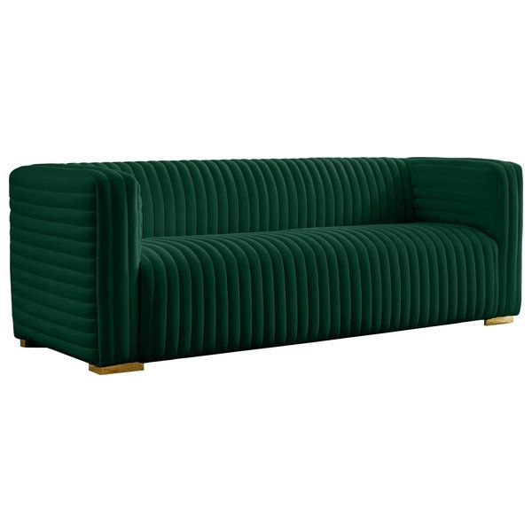 Ravish Velvet Upholstered Chair - Contemporary - Sofas - By Meridian Furniture | Houzz in Ravish Velvet Gray Chairs Integrating Style and Comfort