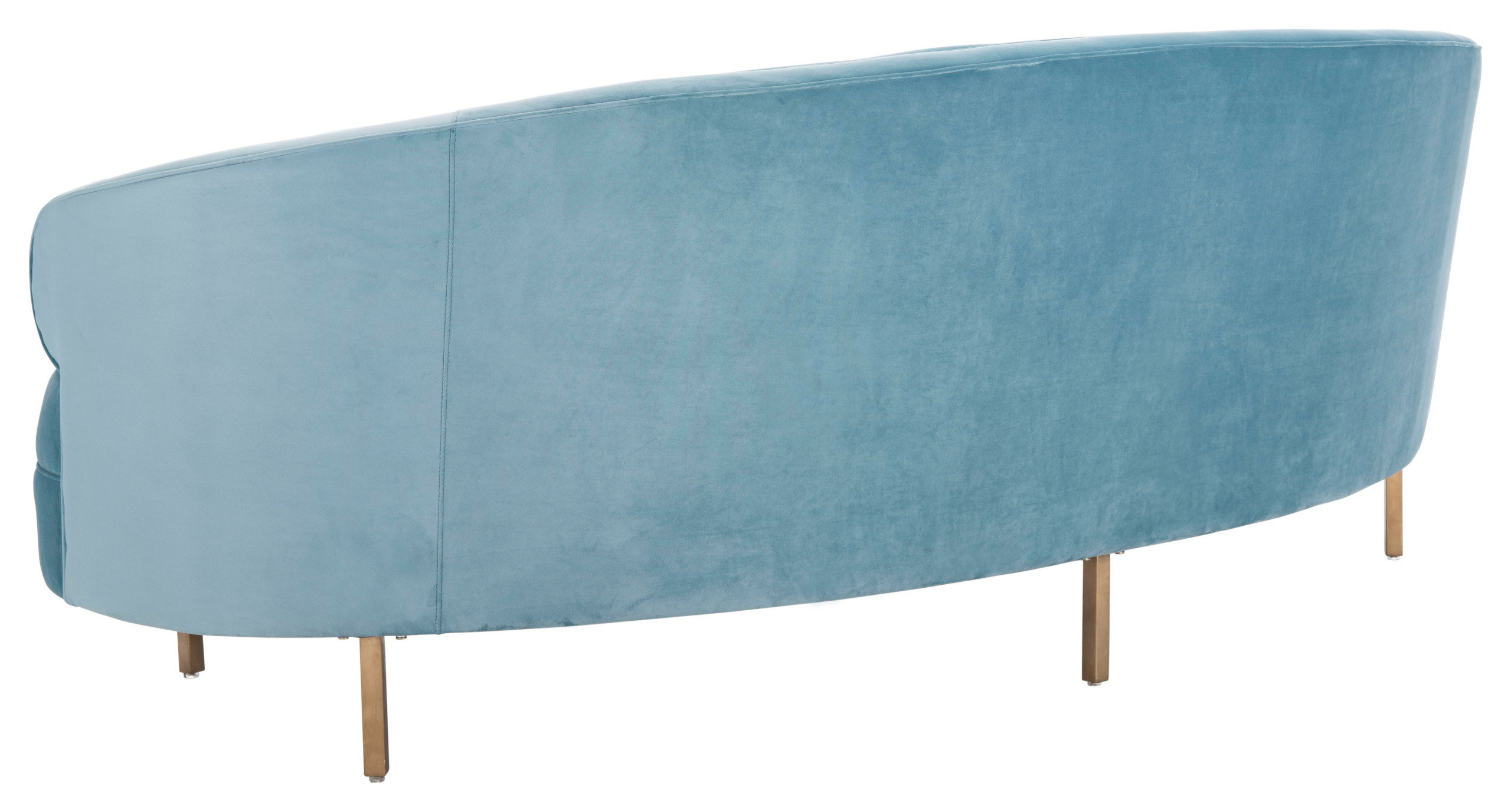 Safavieh Couture Primrose Curved Sofa, #N/A - Contemporary - Sofas - By Safavieh | Houzz inside Creating a Cozy Nook With the Light Pink Primrose Curved Sofa
