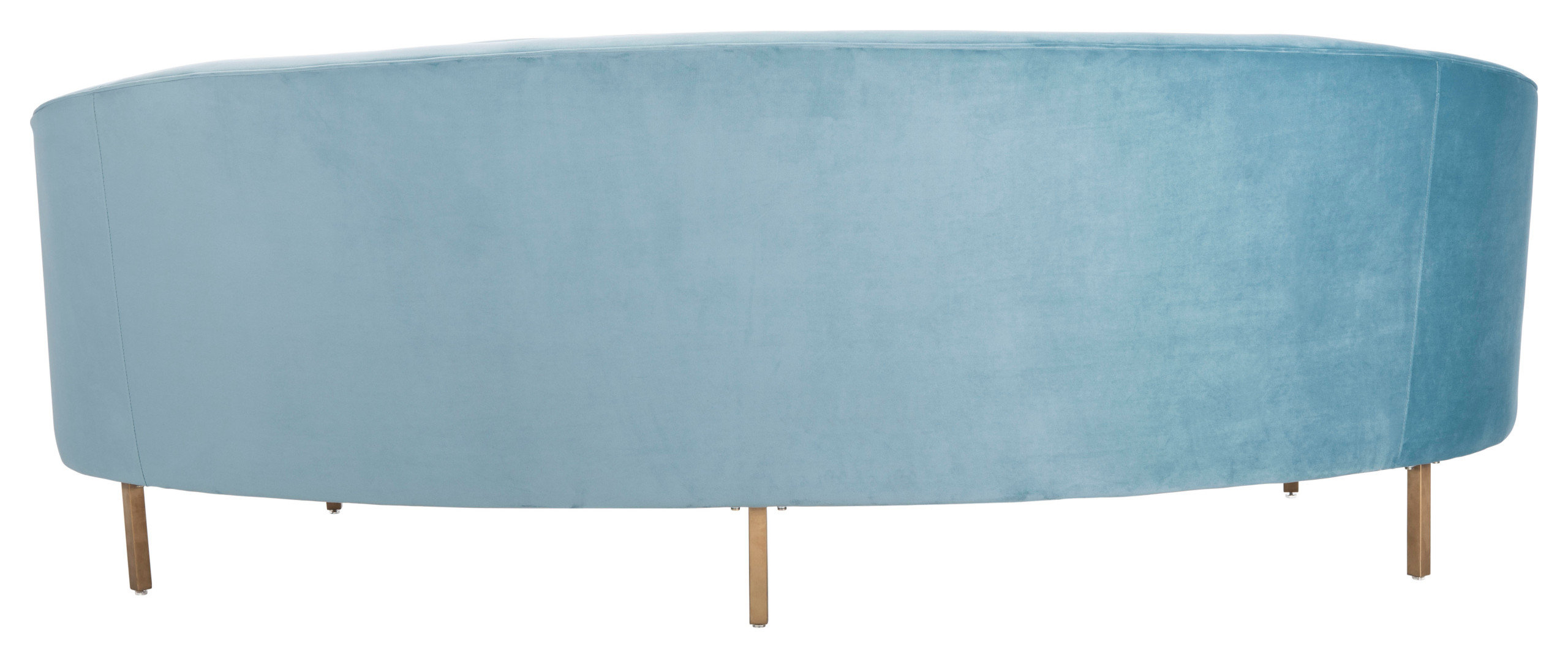 Safavieh Couture Primrose Curved Sofa, #N/A - Contemporary - Sofas - By Safavieh | Houzz throughout Safavieh Couture Primrose Curved Sofa, Light Pink