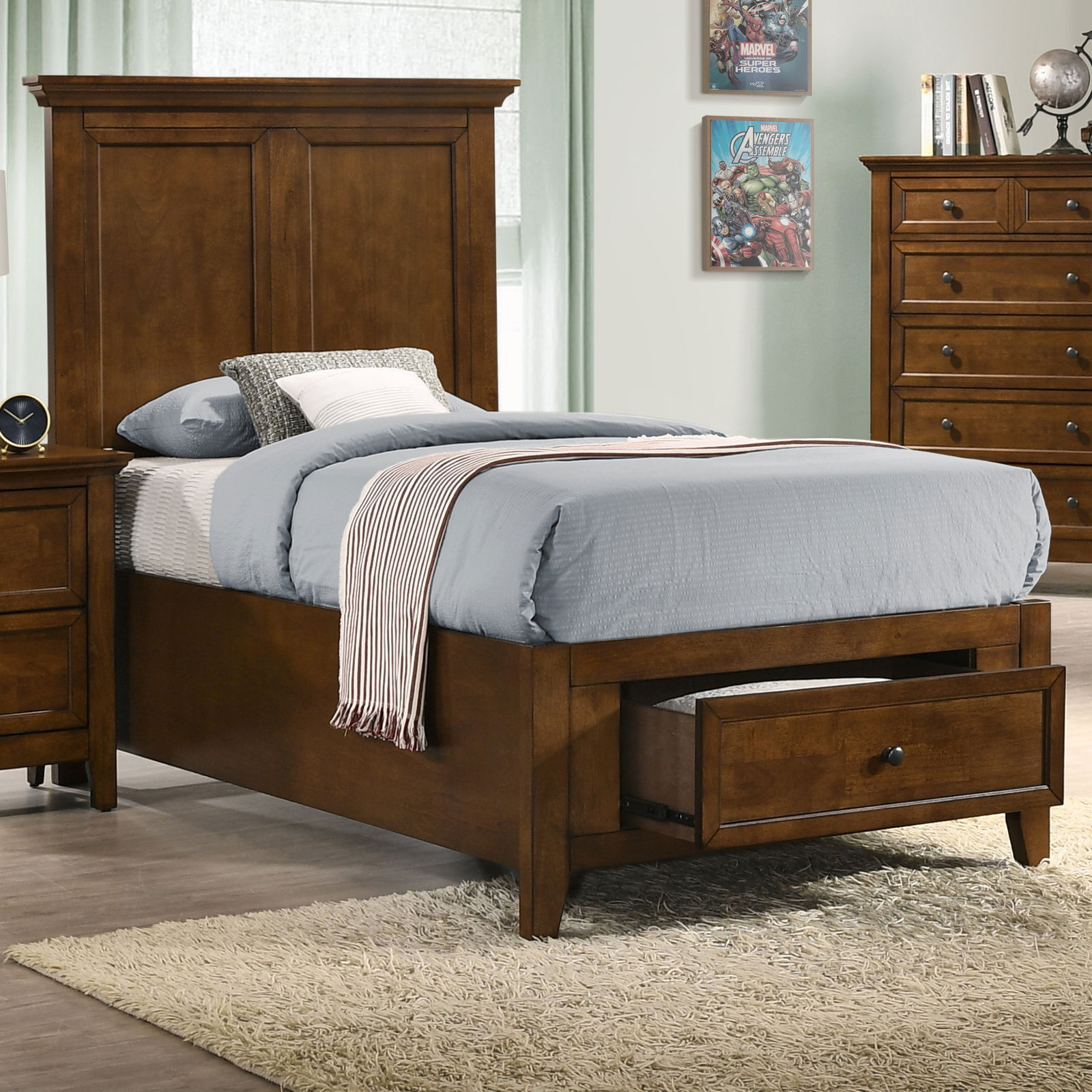 San Mateo Youth Chifferobe | Tuscan - Intercon-Furniture with San Mateo Youth 6-Drawer Transitional-Style Tuscan Chifferobe, Tuscan