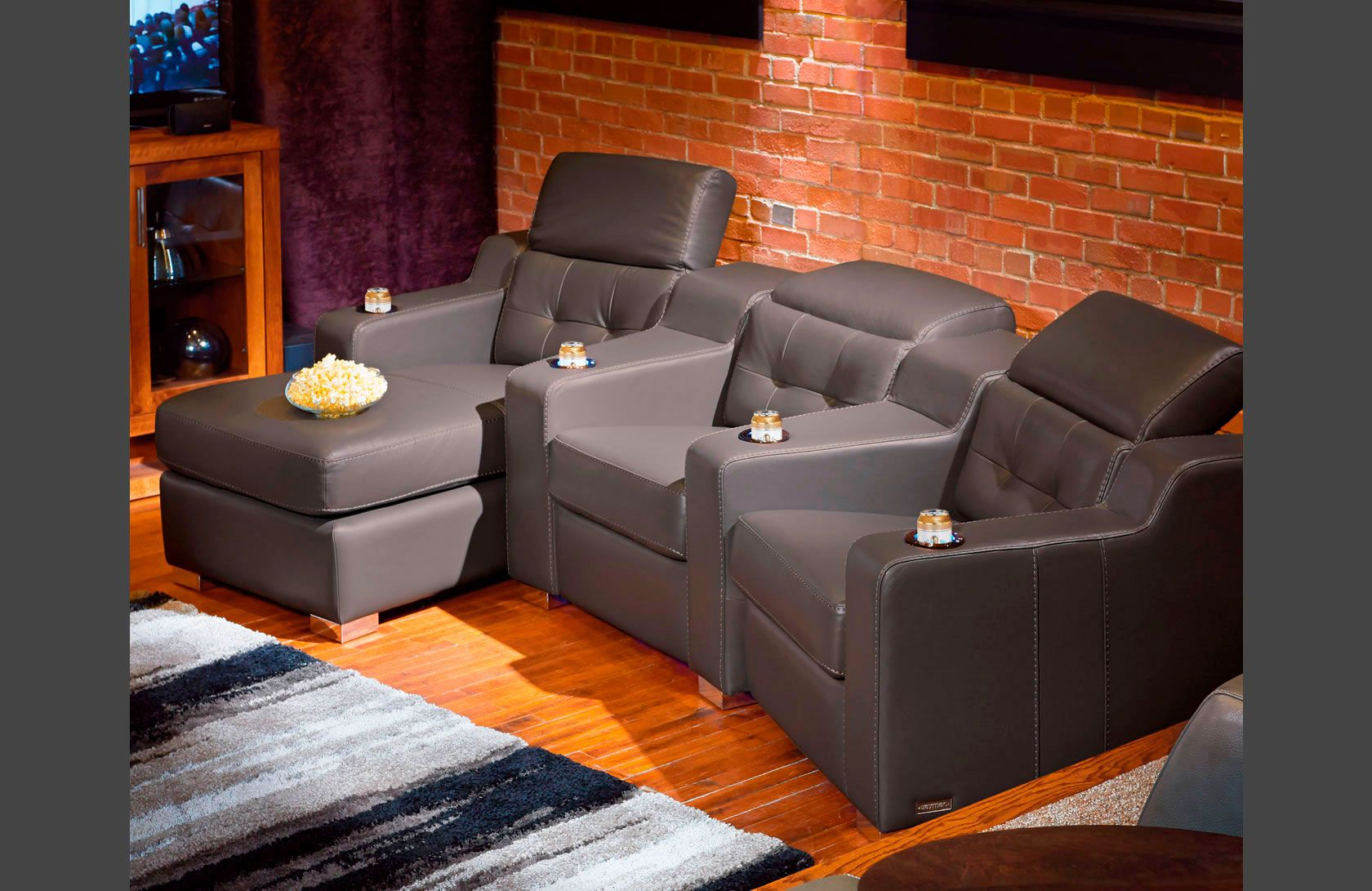 Sectional Home Theater Corrado - Contemporary Style - Linea 30 ... with Building the Ultimate Relaxation Zone for Your Home Entertainment Setup