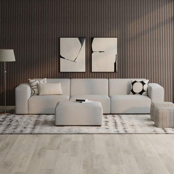 Simpli Home Rex Modular Sofa And Ottoman Set 122-Inch-Wide 3-Seater ... within Rex 3-Seater Modular Sofa And Ottoman Set In Genuine Leather