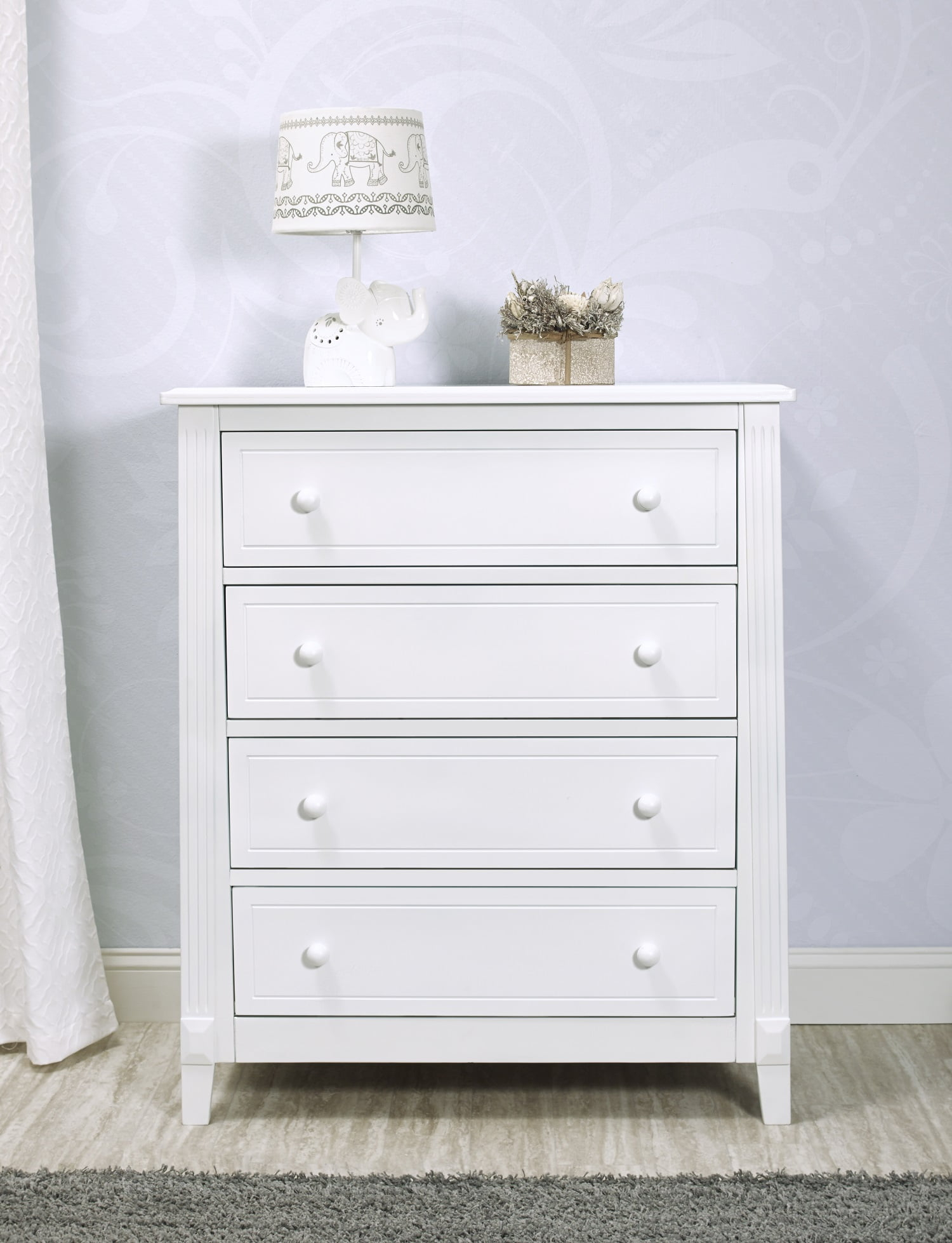 Sorelle Berkley 4-Drawer Chest - White - Walmart.com within Sorelle Berkley 4 Drawer Chest In Gray