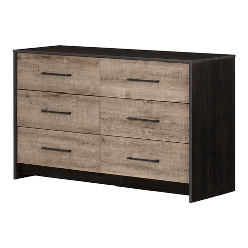 South Shore Londen 6 Drawer Double Dresser Rubbed Black/Weathered Oak ... in Understanding the Assembly Process for the South Shore Ulysses 6-Drawer Double Dresser Blueberry