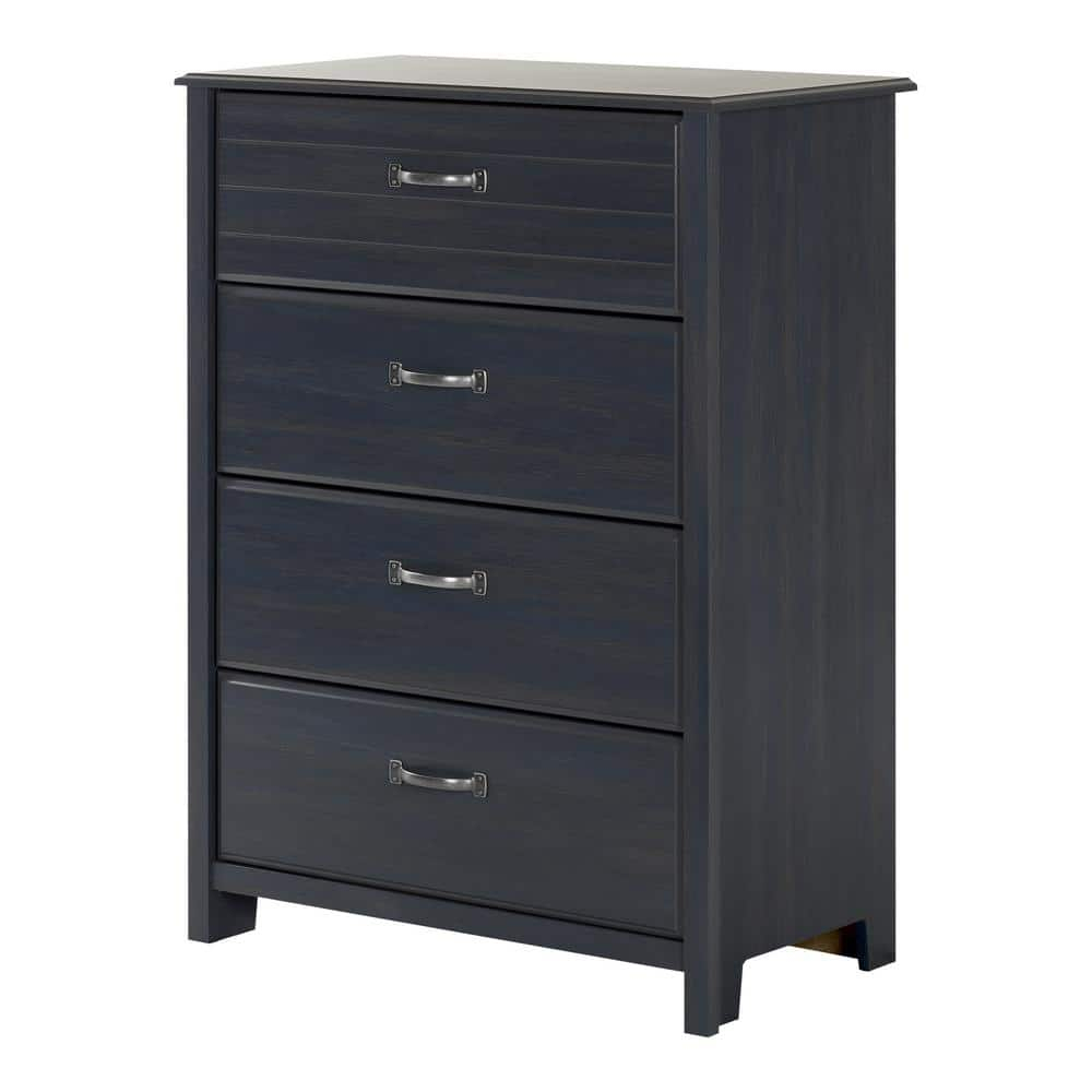 South Shore Ulysses 4-Drawer Blueberry Chest 10362 - The Home Depot with regard to South Shore Ulysses 4-Drawer Chest, Blueberry