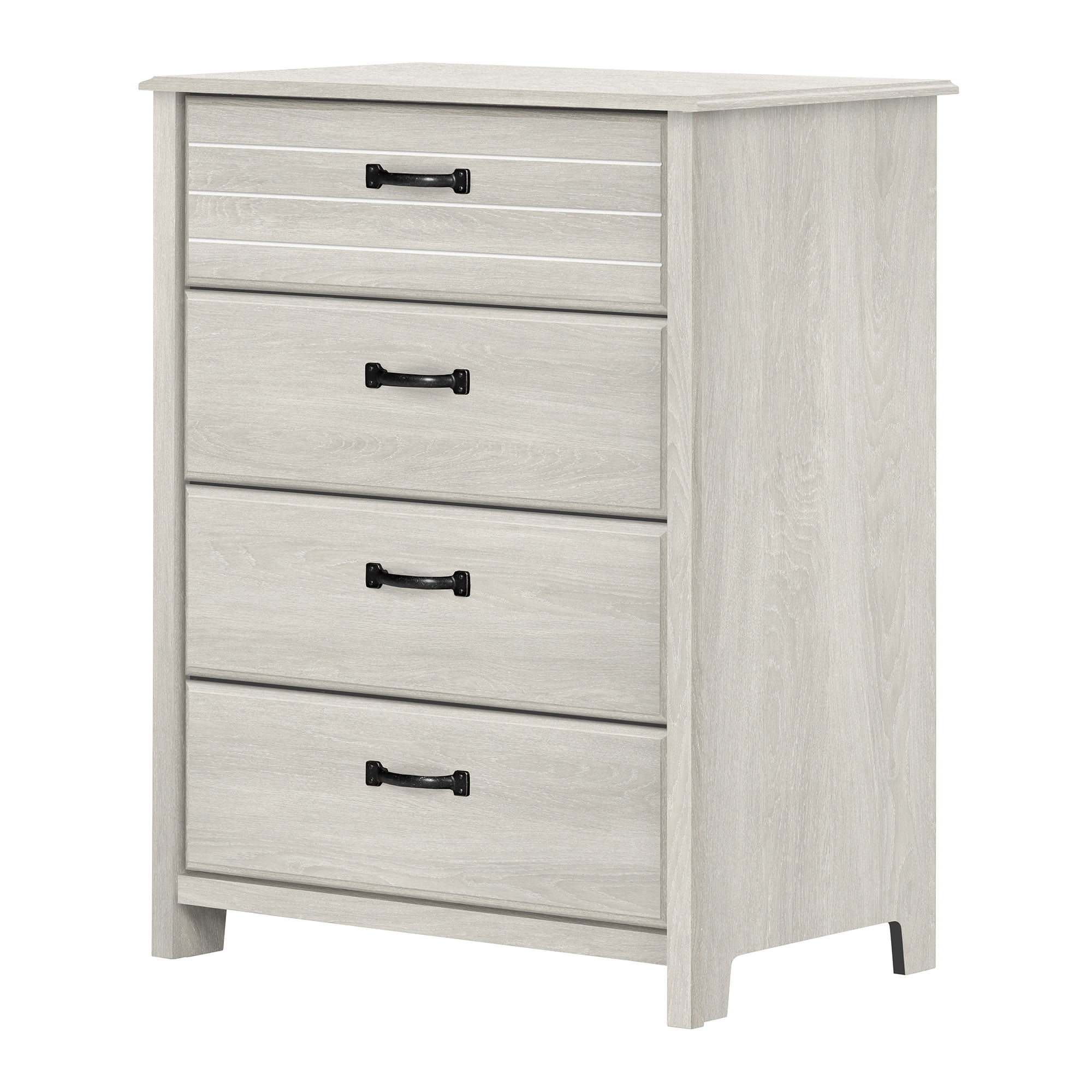 South Shore Ulysses 4-Drawer Chest Winter Oak - Walmart.com throughout South Shore Ulysses 4-Drawer Chest, Blueberry