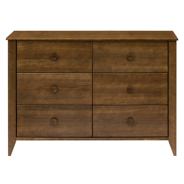 Sprout 6 Drawer 19.75" W Double Dresser & Reviews | Allmodern for Sprout 6-Drawer Double Dresser, White