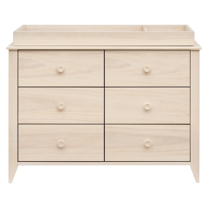 Sprout 6 Drawer 19.75" W Double Dresser & Reviews | Allmodern throughout The Enduring Appeal of White Dressers for Modern Nurseries Examining the Sprout Model
