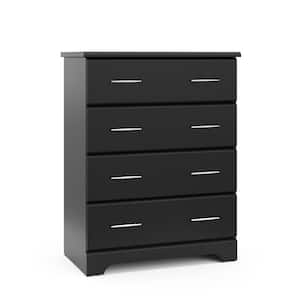 Storkcraft Brookside 6-Drawer Black Dresser 33.43 In. H X 53.35 In. W X ... intended for Stork Craft Usa Brookside 6 Drawer Dresser In Black