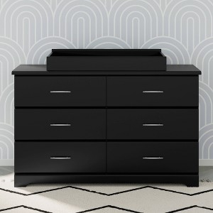 Storkcraft Brookside 6-Drawer Dresser With Changing Topper And Changing ... with regard to Stork Craft Usa Brookside 6 Drawer Dresser In Black