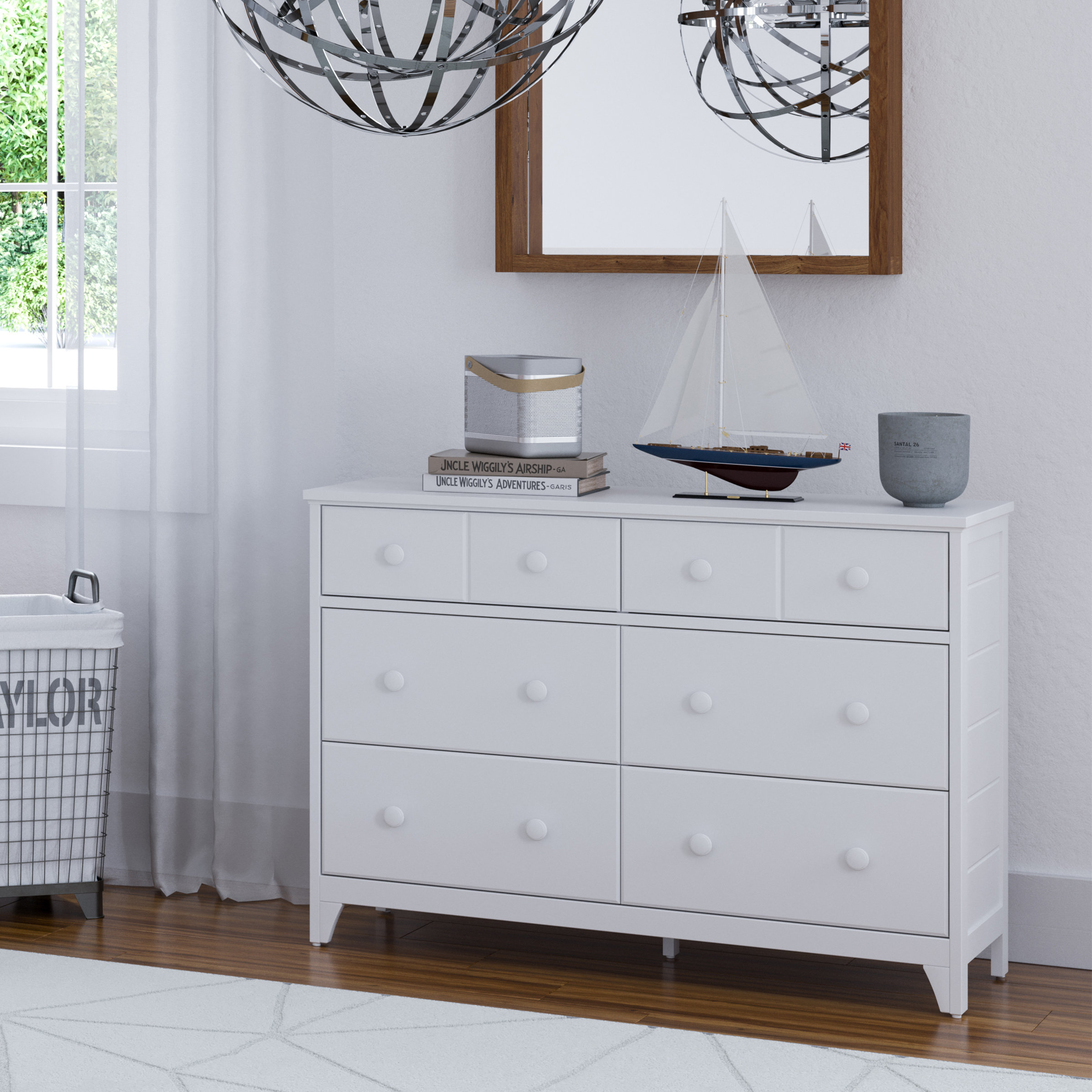 Storkcraft Moss 6 Drawer Double Dresser & Reviews | Wayfair pertaining to Storkcraft Moss 6 Drawer Double Dresser, White