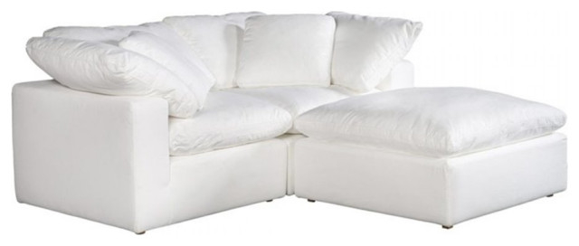 Terra Condo Nook Modular Sectional Performance Fabric White ... intended for Designing with White Terra Modular Sofa Fabric for Luminous Spaces
