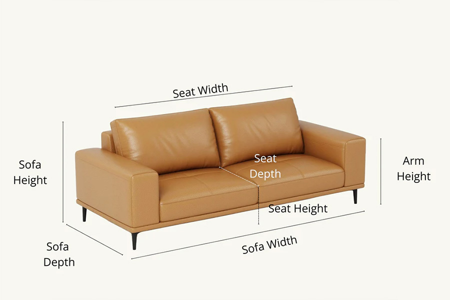 The Complete Guide To Sofa Dimensions & Standard Sizes throughout How to Select the Perfect Sofa Size That Fits Your Living Room Naturally