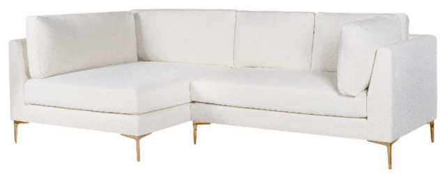 Theodore Living Room Pillow Back Beige Boucle Fabric Left-Facing ... with Making the Most of Your Theodore Sectional Finding the Perfect Layout