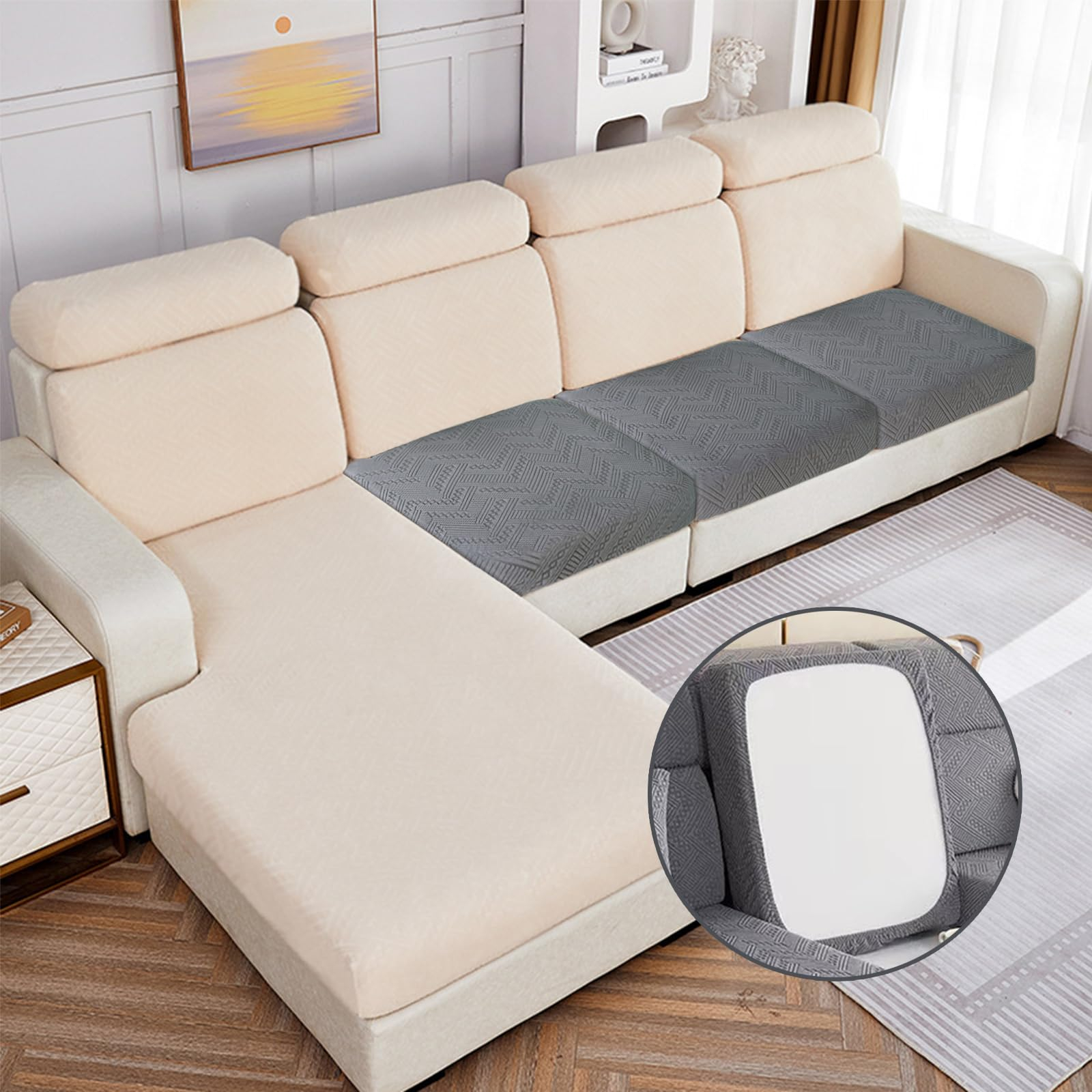 Tobengda Couch Cover For 3 Cushion Couch Sofa Pet Friendly - Magic Sofa ... with Building resilient family spaces through thoughtful upholstery selection