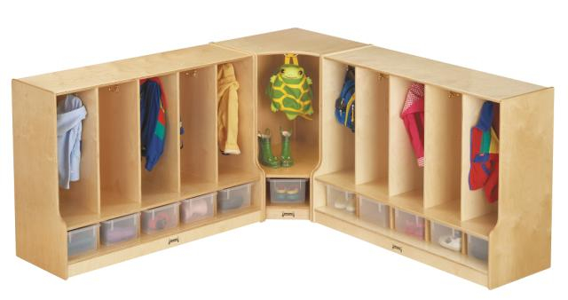 Toddler 5 Section Coat Locker With Step - Jonti-Craft | Affordable ... intended for Why a Toddler Coat Locker with Step is a Game-Changer for Daycares