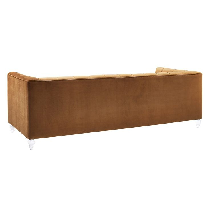 Tov Furniture Bea Velvet Sofa | Velvet Sofa, Button Tufted Sofa, Tufted ... regarding Tov Furniture Bea Cognac Velvet Sofa