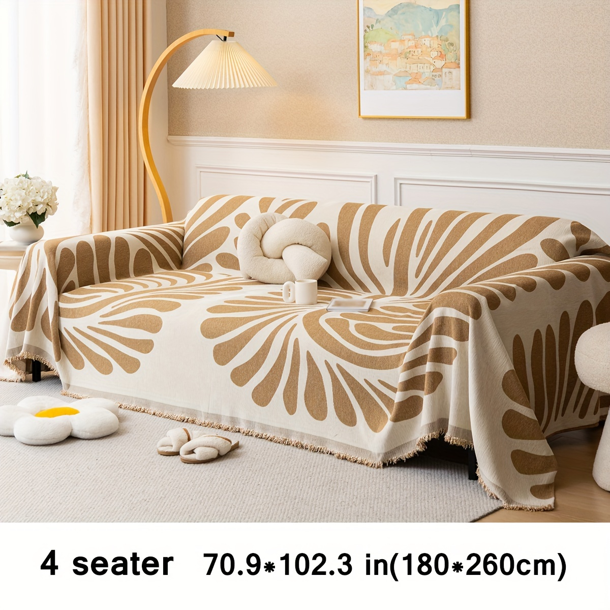Ugm Versatile Chenille Sofa Cover - Pet-Friendly, Machine Washable ... intended for Family-Friendly Sofa With Washable Covers