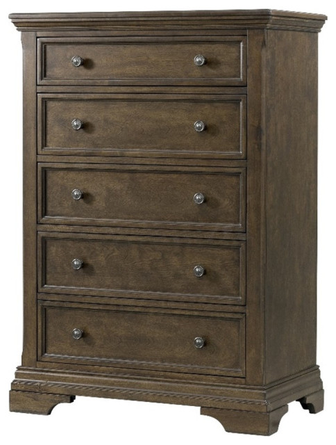 Westwood Design Olivia 5-Drawer Traditional Wood Chest In Rosewood ... intended for Westwood Design Olivia 5-Drawer Traditional Wood Chest In Brushed White