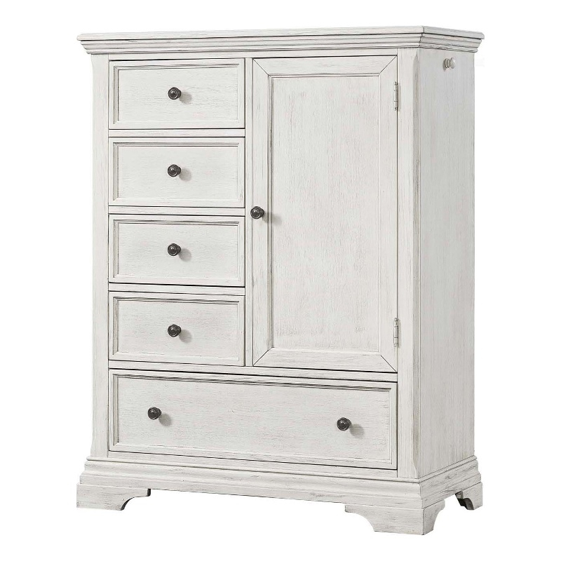 Westwood Design Olivia Traditional Wood Chifferobe In Brushed White - Walmart.com pertaining to Westwood Design Westfield Traditional Chifforobe In Brushed White Finish