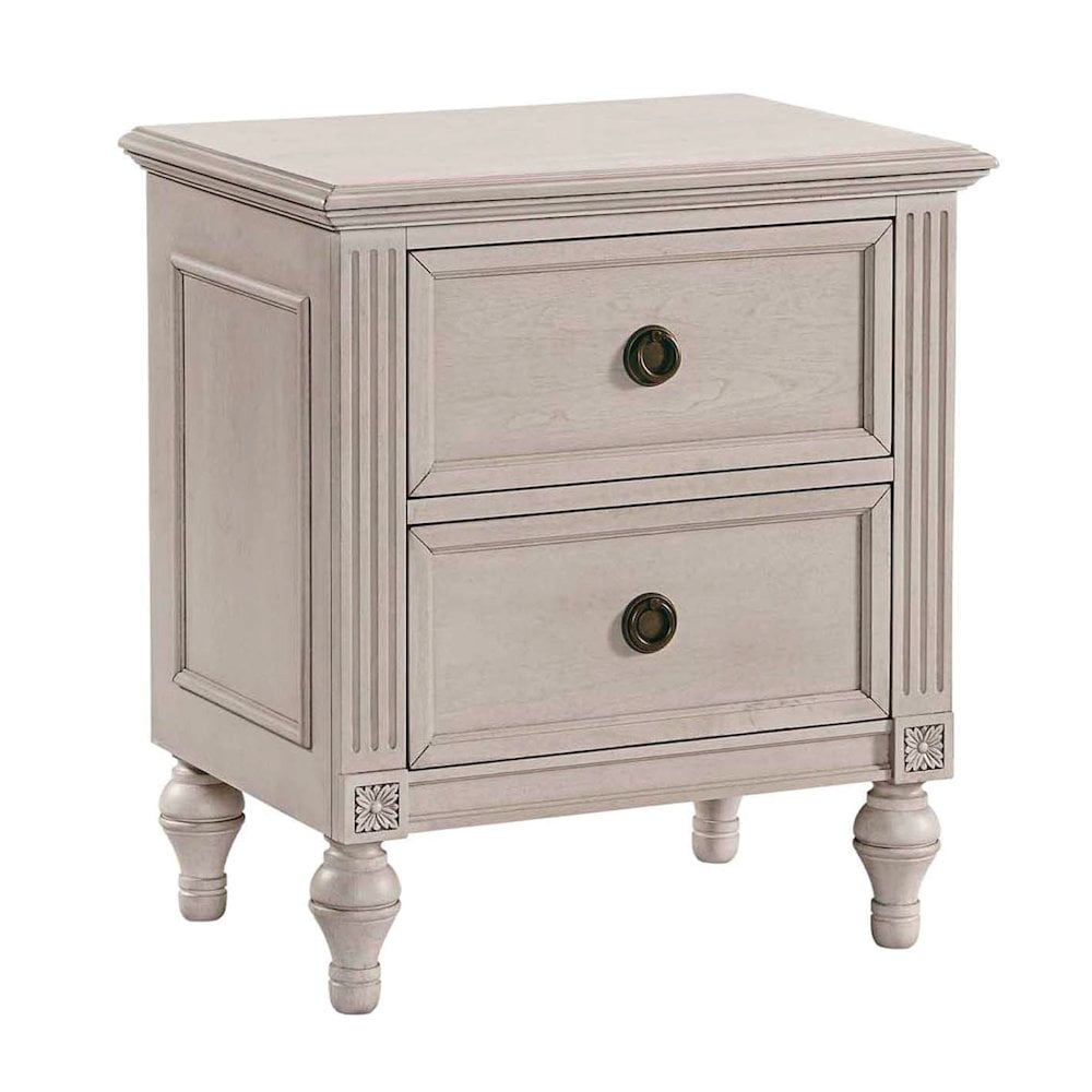 Westwood Design Viola 2-Drawer Transitional Wood Nightstand In Lace ... intended for Creating Ambiance with the Viola Chifferobe Lace Beige Elegance