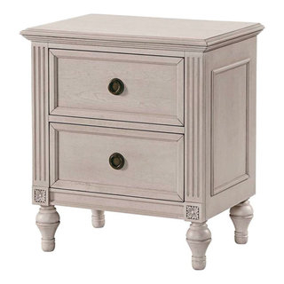 Westwood Design Viola 2-Drawer Transitional Wood Nightstand In Lace ... throughout Westwood Design Viola Transitional Wood Chifferobe In Lace Beige Finish