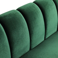 Yuma Modern Velvet 3 Seater Sofa - Midcentury - Sofas - By Gdfstudio ... within Yuma Modern Velvet 3 Seater Sofa, Black/Dark Brown