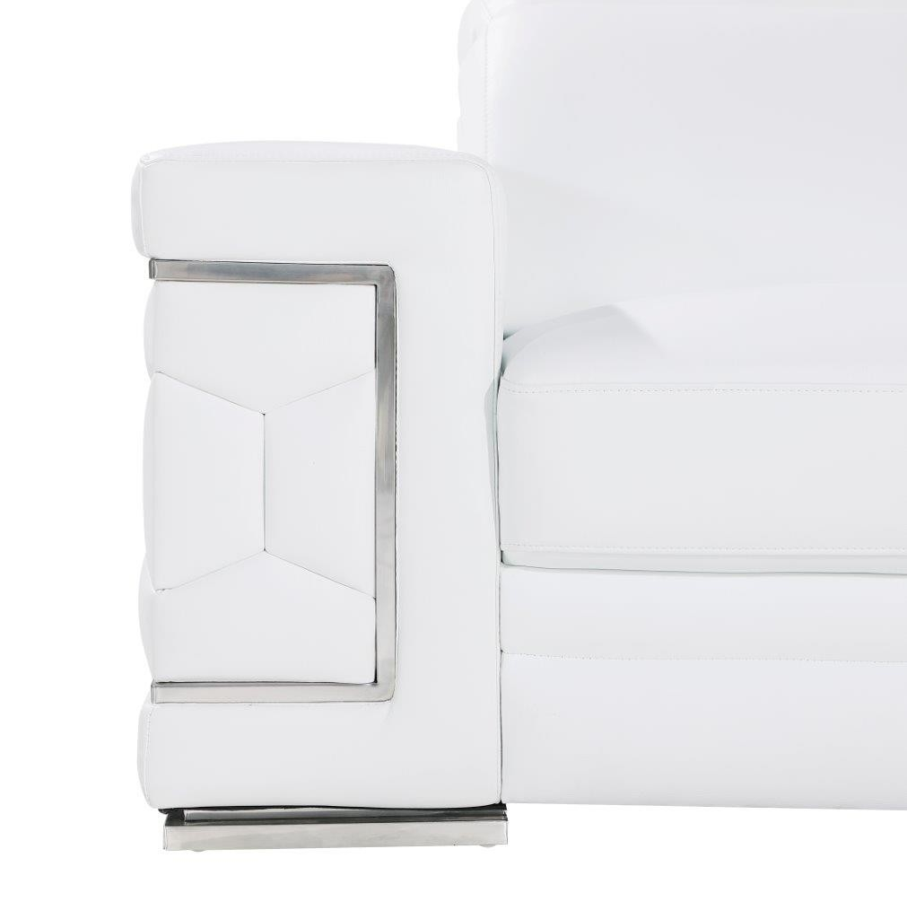 296 White Sofa – Genuine Leather - Sofas - Living Rooms for Oliver Genuine Leather Sofa, White