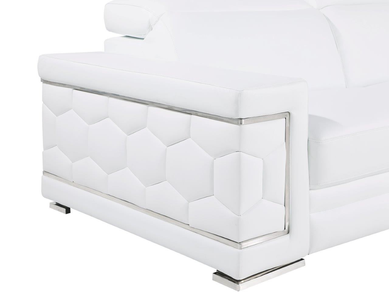 296 White Sofa – Genuine Leather - Sofas - Living Rooms inside How to care for your Oliver genuine leather sofa white in daily life