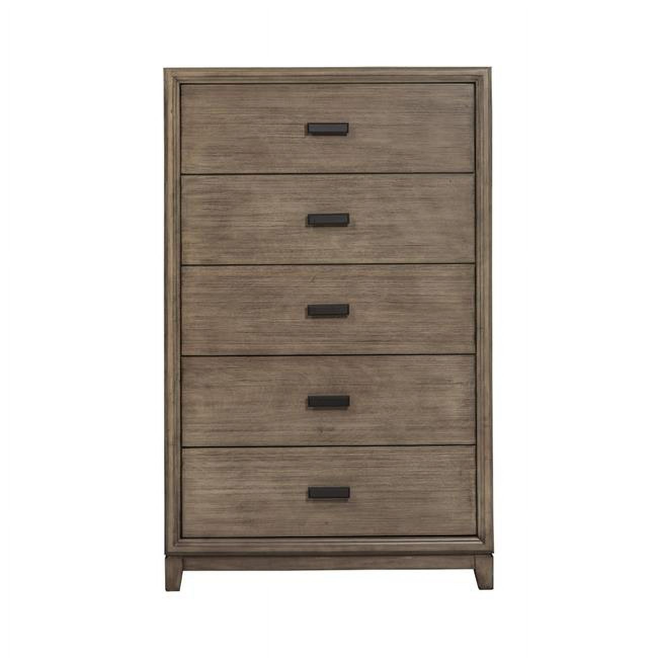 32 In. Gray Solid Wood Five Drawer Chest - Walmart.com with Implicity Wood 5-Drawer Chest, Dove Gray, White